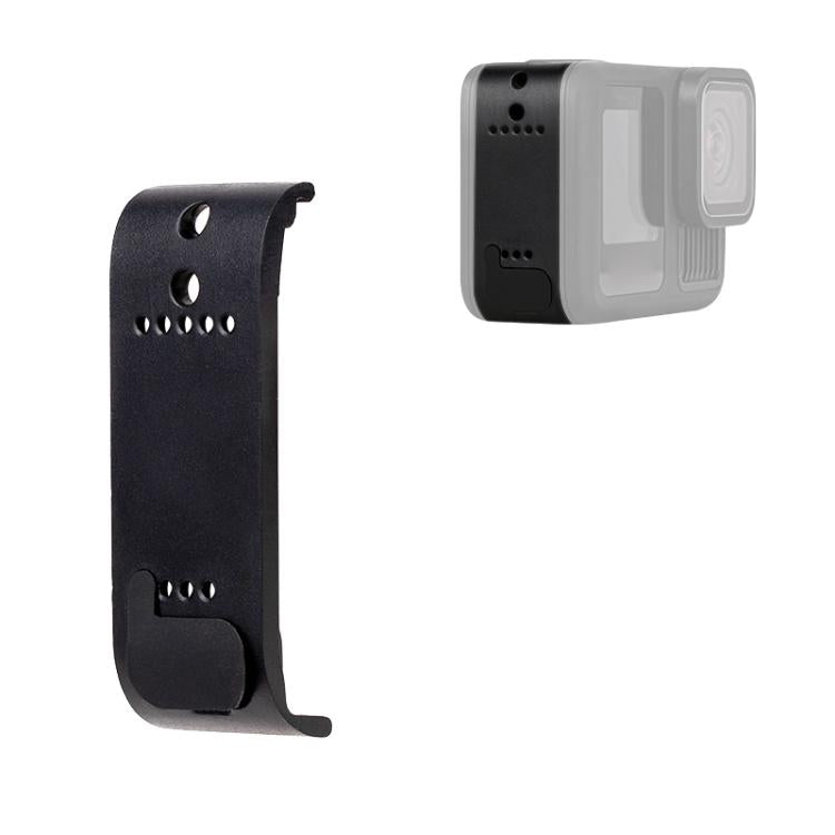 PULUZ ABS Plastic Battery Side Interface Cover with Silicone Plug for GoPro HERO13 Black /12 Black /11 Black /10 Black /9 Black