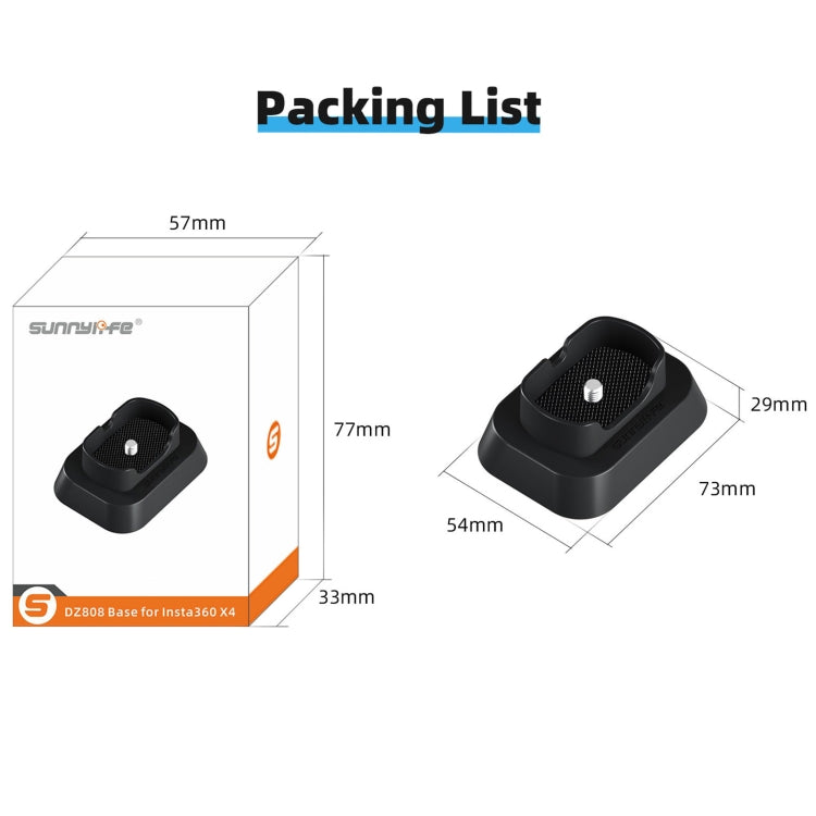 For Insta360 X4 Sunnylife Desktop Stand Base — view 6