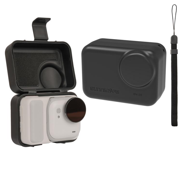 Sunnylife Portable Protective Case Shock-proof Dust-proof Storage Box with Lanyard, For Insta360 GO Ultra