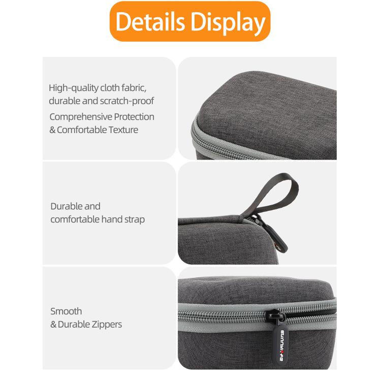 Sunnylife Standard Portable Protective Box Storage Bag, For Insta360 GO Ultra