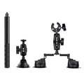 Dual-leg Suction Cup + Single Suction Cup with Selfie Stick Kits