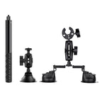 Dual-leg Suction Cup + Single Suction Cup with Selfie Stick Kits