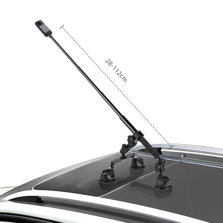 Dual-leg Suction Cup + Single Suction Cup with Selfie Stick Kits