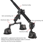 Dual-leg Suction Cup + Single Suction Cup with Selfie Stick Kits