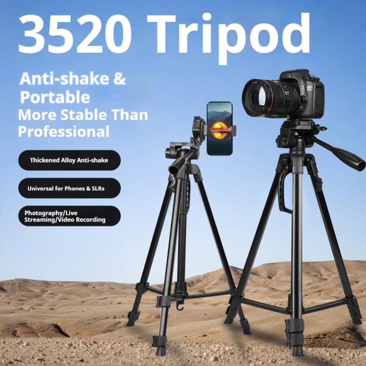 3520 Universal Selfie Live Tripod Mount with Head & Phone Clamp — 3520 Tripod
