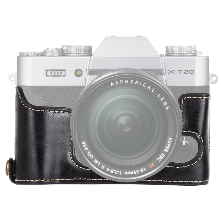 1/4 inch Thread PU Leather Camera Half Case Base for FUJIFILM X-T10 / X-T20, For FUJIFILM XT10