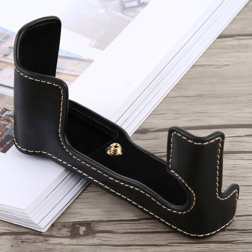 1/4 inch Thread PU Leather Camera Half Case Base for FUJIFILM X-T10 / X-T20, For FUJIFILM XT10