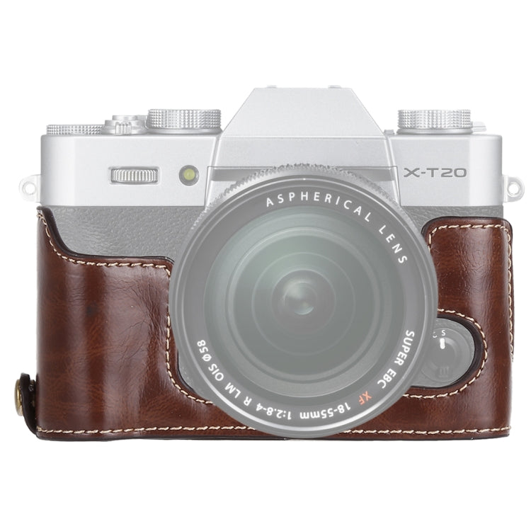 1/4 inch Thread PU Leather Camera Half Case Base for FUJIFILM X-T10 / X-T20, For FUJIFILM XT10