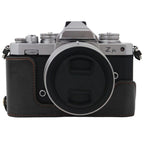 1/4 inch Thread PU Leather Camera Half Case Base for Nikon Z fc