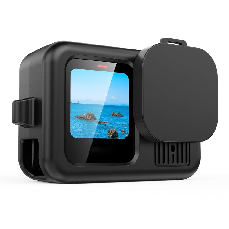 Silicone Protective Case Cover with Wrist Strap & Lens Cover, For GoPro HERO13 Black