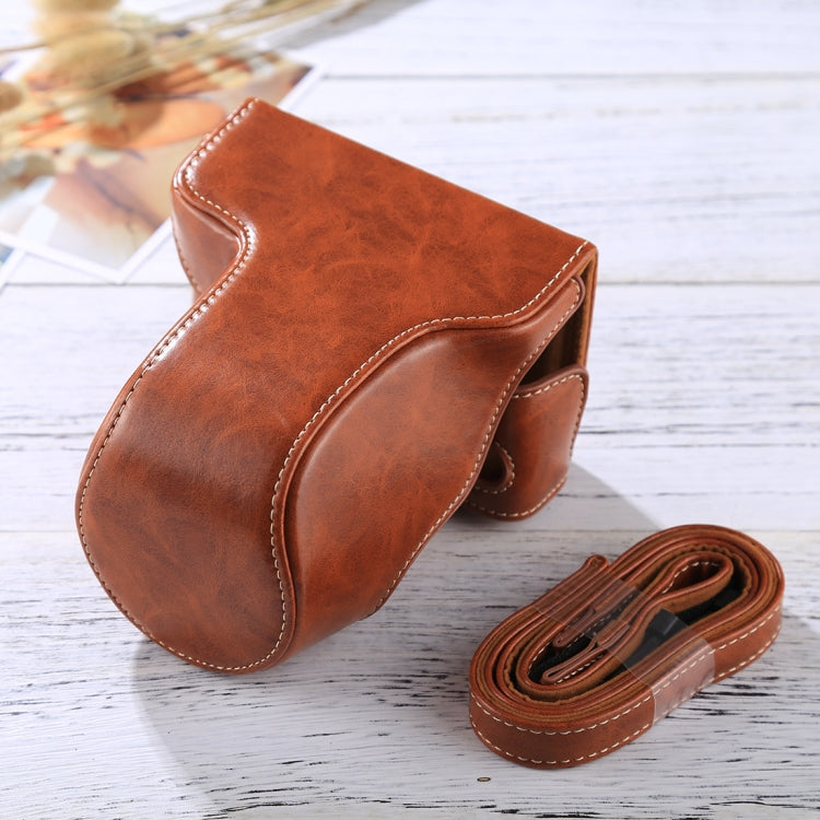 Full Body Camera PU Leather Case Bag with Strap for FUJIFILM X-A3 / X-A2/ X-M1 / X-A10 (16-50mm / 18-55mm / XF 35mm Lens) — view 9