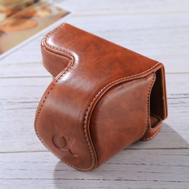 Full Body Camera PU Leather Case Bag with Strap for Sony A5100 / A5000 / NEX-3N (16-50mm / 40.5mm Lens) — view 8