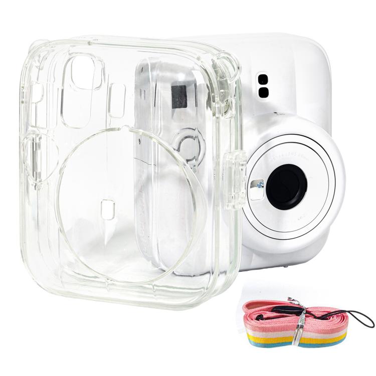 Protective Crystal Shell Case with Shoulder Strap, For FUJIFILM instax mini 13