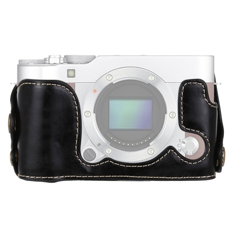 1/4 inch Thread PU Leather Camera Half Case Base for FUJIFILM X-A3 / X-A10