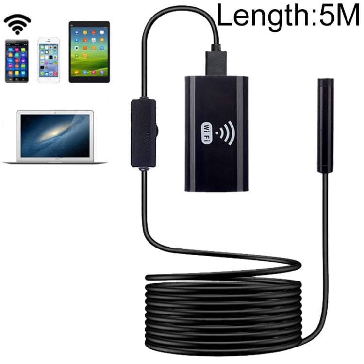 F99 HD Mobile Phone Endoscope, 8mm Waterproof Pipe Endoscope, Wifi Version, Hardwire, Length: 5m