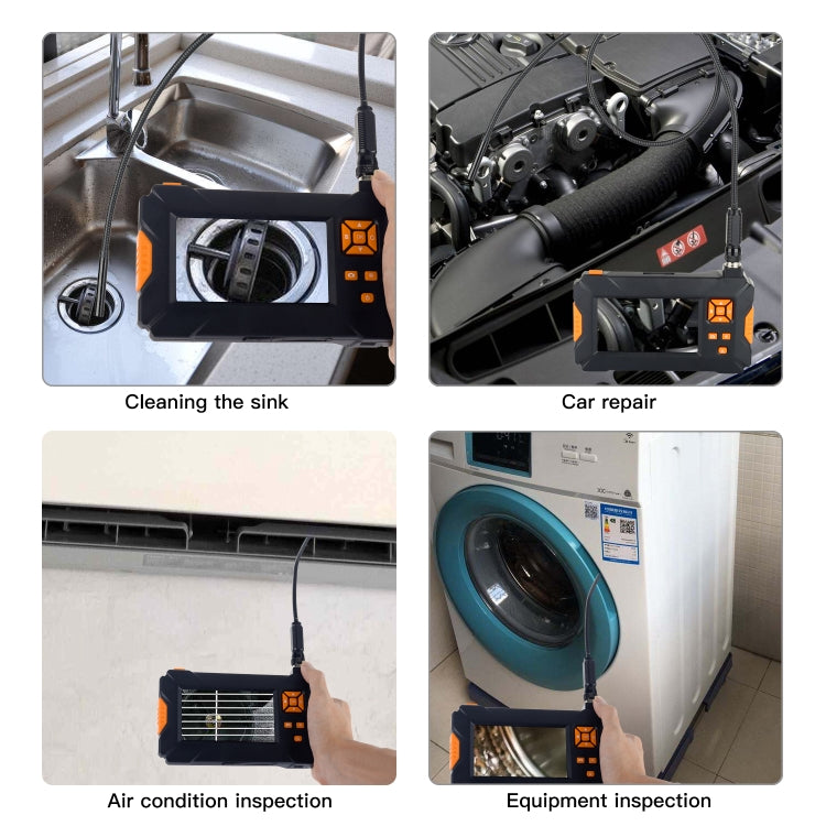 P30 8mm IP67 Waterproof 4.3 inch HD Portable Endoscope Snake Tube Industrial Endoscope, Cable Length: 3m