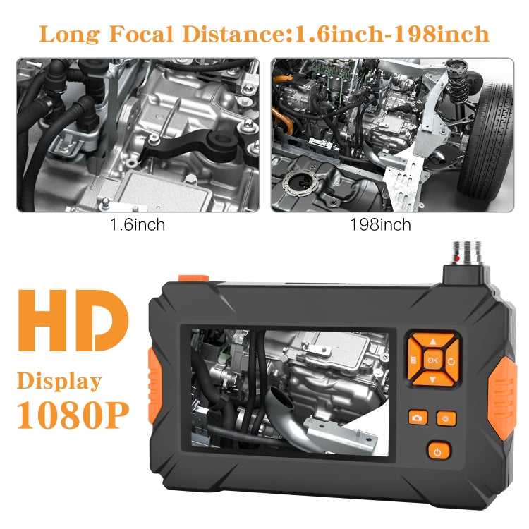 P30 8mm IP67 Waterproof 4.3 inch HD Portable Endoscope Snake Tube Industrial Endoscope, Cable Length: 3m