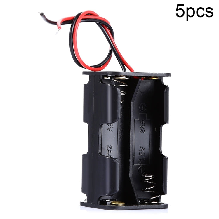5pcs LandaTianrui LDTR-DJ002 6V 4 x AA Batteries Case Storage Holder with 18cm Cable for Arduino