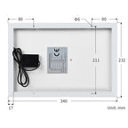 Waveshare High Conversion Efficiency 18V 10W Solar Panel — view 8