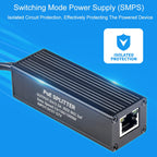 Waveshare Metal Case Gigabit PoE Splitter, 5V 2.5A Type-C Out — view 3