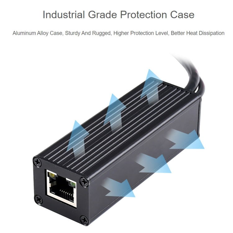 Waveshare Metal Case Gigabit PoE Splitter, 5V 2.5A Type-C Out — view 4