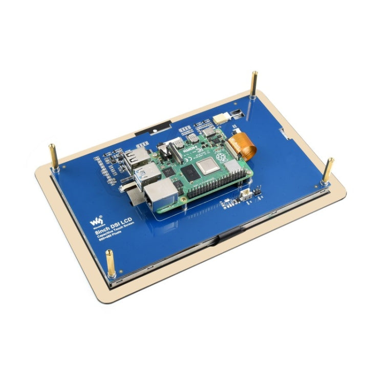 WAVESHARE 8 inch 800 x 480 Capacitive Touch Display for Raspberry Pi, DSI Interface — view 3