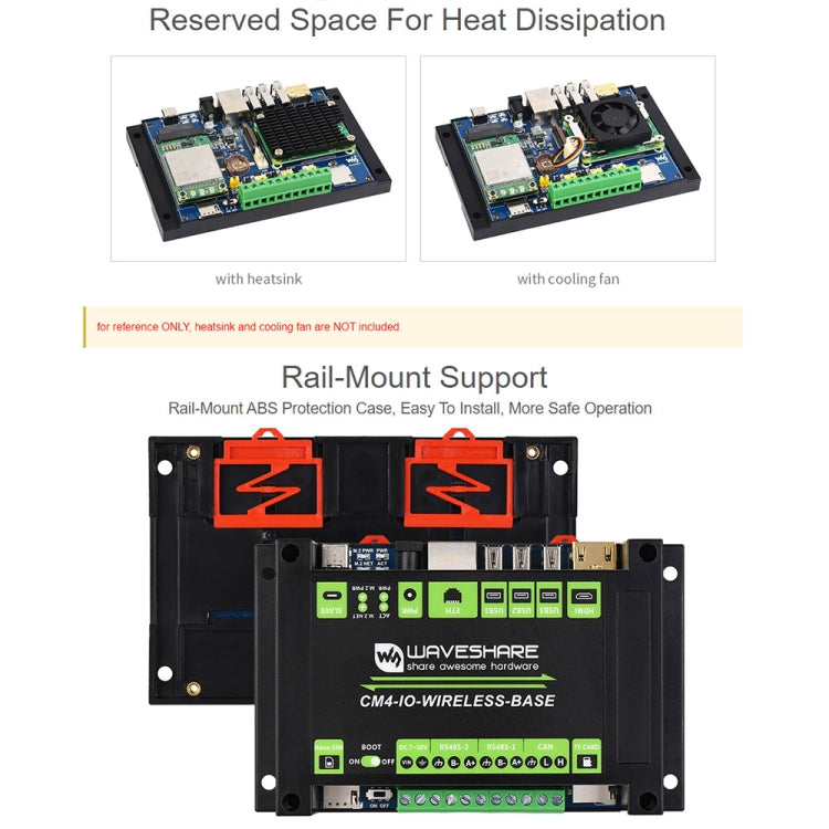 Waveshare Industrial IoT Wireless Expansion Module for Raspberry Pi CM4 — view 7