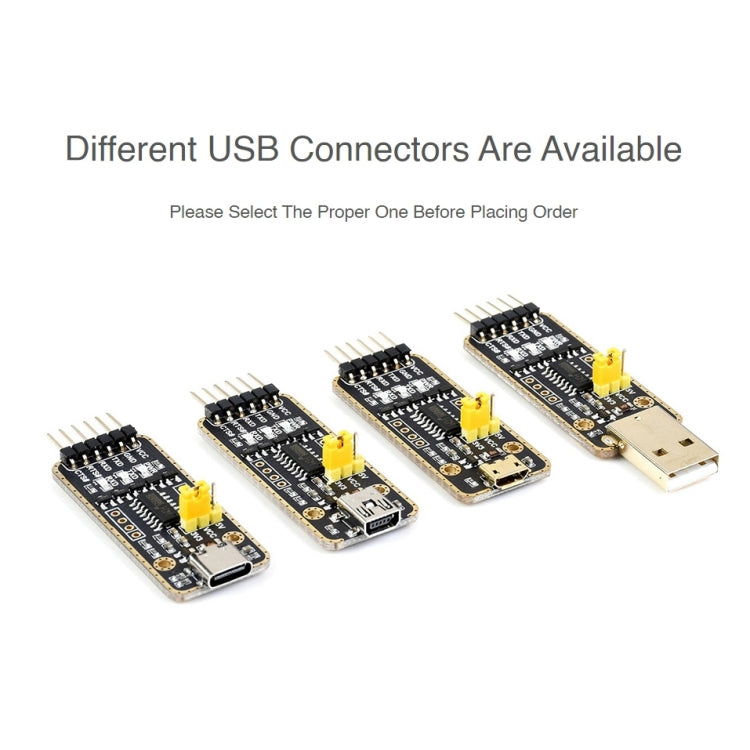 Waveshare Mini USB to UART High Band Rate Transmission Module Connectors — Mini USB