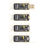 Waveshare Micro USB to UART High Band Rate Transmission Module Connectors — view 3