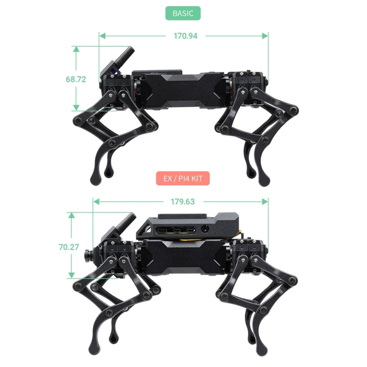 Waveshare WAVEGO 12-DOF Bionic Dog-Like Robot, Basic Version