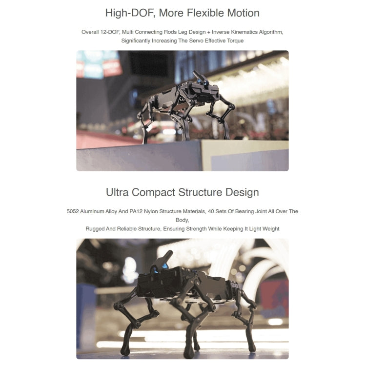Waveshare WAVEGO 12-DOF Bionic Dog-Like Robot, Basic Version