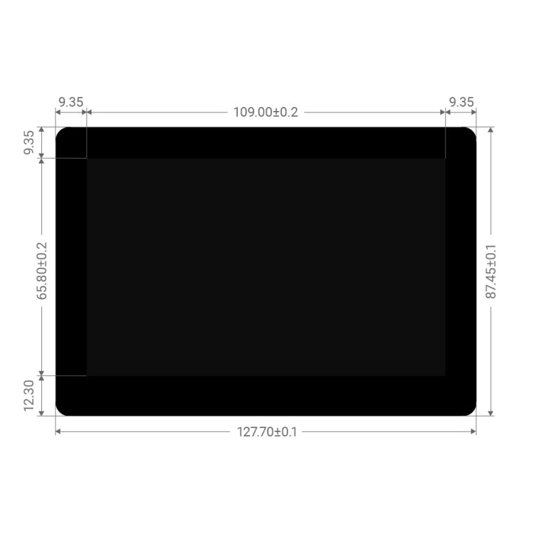 Waveshare 5 inch 800 x 480 Capacitive IPS Touch Display for Raspberry Pi, DSI Interface — view 3