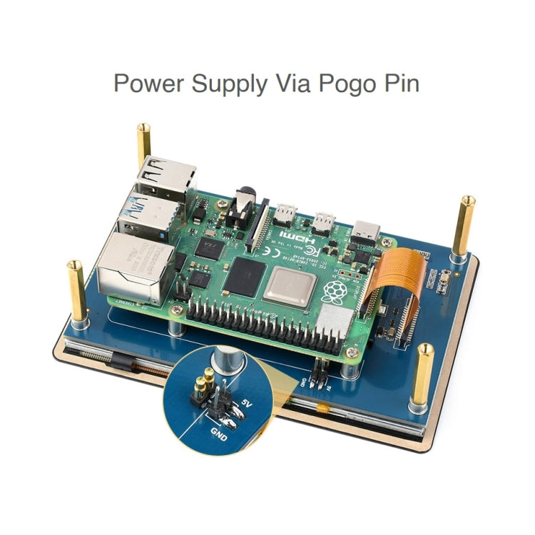 Waveshare 5 inch 800 x 480 Capacitive IPS Touch Display for Raspberry Pi, DSI Interface — view 5