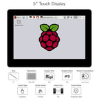 Waveshare 5 inch 800 x 480 Capacitive IPS Touch Display for Raspberry Pi, DSI Interface — view 6