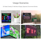 Waveshare RGB Full-Color LED Matrix Panel, 3mm Pitch, 64 x 64 Pixels, Adjustable Brightness