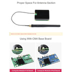 WAVESHARE Aluminum Heatsink for Raspberry Pi CM4, with Antenna Notch — view 4