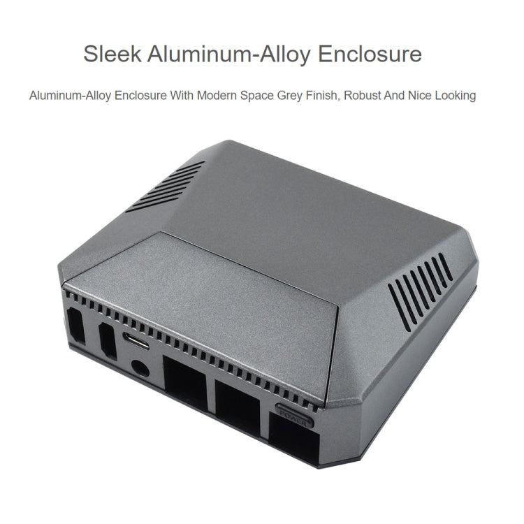 Waveshare Argon One Aluminum Case For Raspberry Pi 4, with Safe Power Button