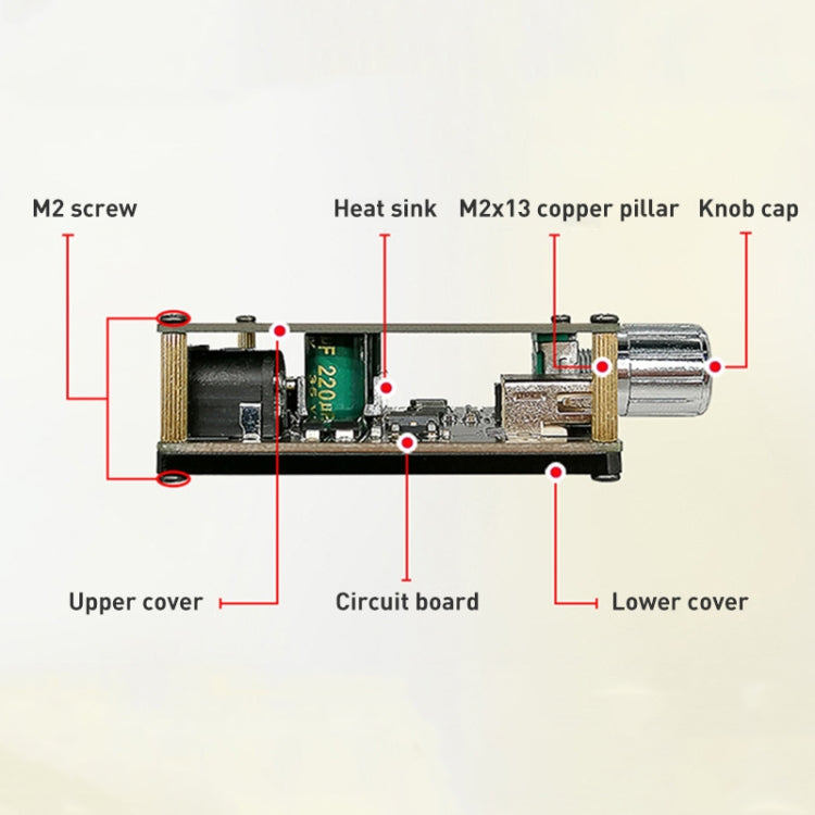 50W MP3 Stereo Audio Digital Power Amplifier Board Bluetooth Amplifier Module, With Shell
