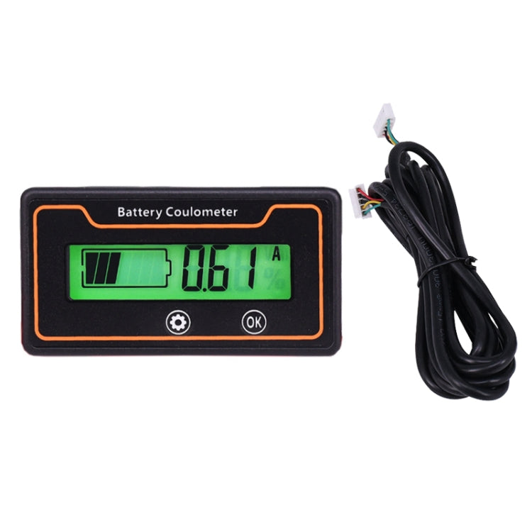 12V 48V Digital Display DC Current Voltmeter Lead-Acid Lithium Battery Charge Meter, 2m 100A