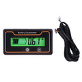 12V 48V Digital Display DC Current Voltmeter Lead-Acid Lithium Battery Charge Meter, 2m 100A