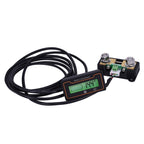 12V 48V Digital Display DC Current Voltmeter Lead-Acid Lithium Battery Charge Meter, 2m 200A