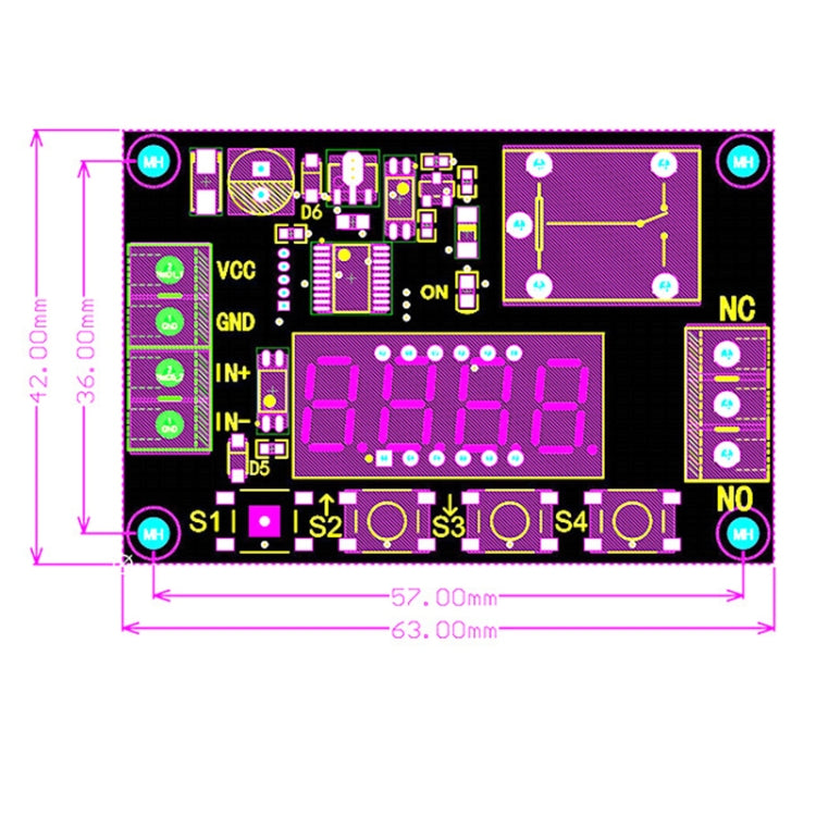 12V Time Relay Module Trigger OFF / ON Switch Cycle Timing Relay Board — view 3