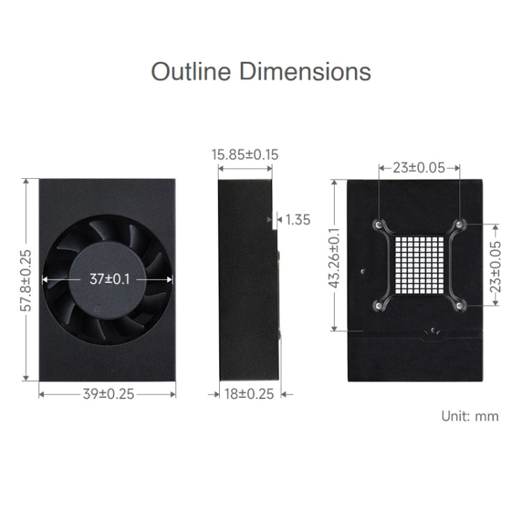 Waveshare Dedicated Cooling fan for Jetson TX2 NX — For Jetson TX2 NX
