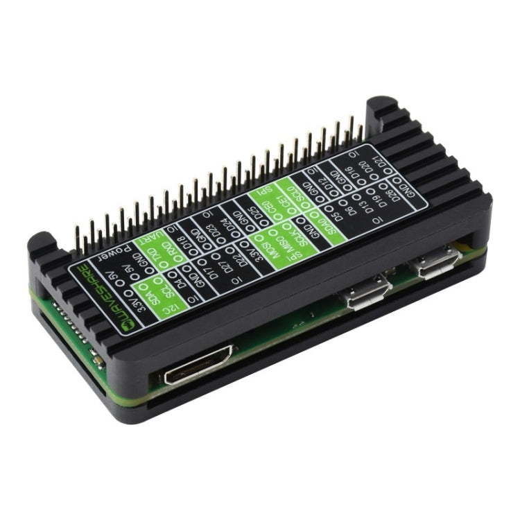 Waveshare Aluminum Alloy Protection Case for Raspberry Pi Zero Series, Fits Zero / Zero 2 W