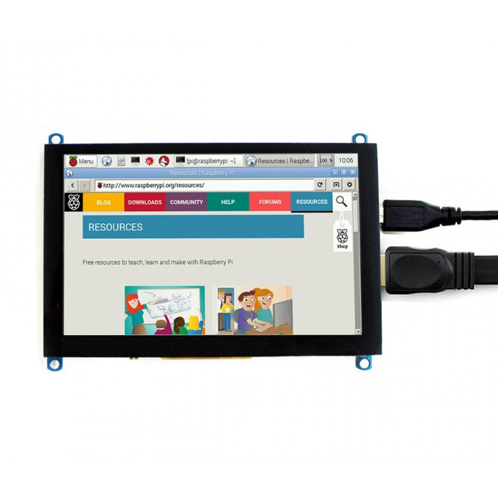 WAVESHARE 5 Inch HDMI LCD (H) 800x480 Touch Screen for Raspberry Pi Supports Various Systems