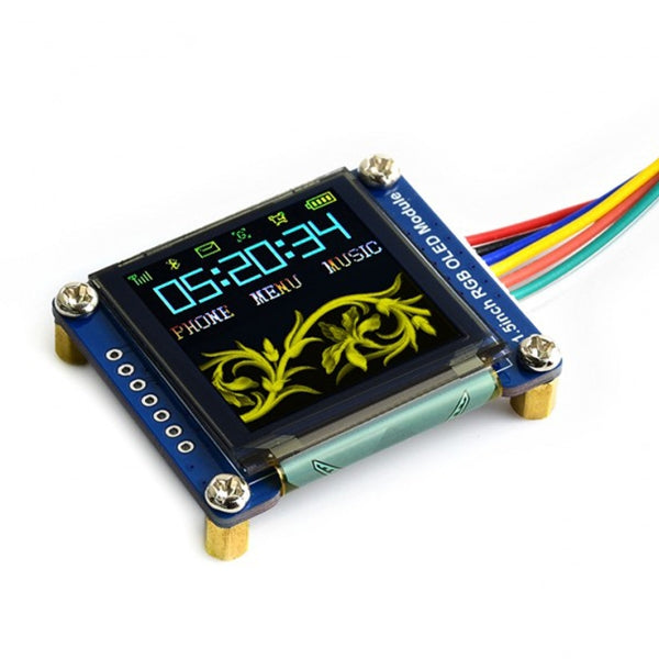 WAVESHARE 128x128 General 1.5inch RGB OLED Display Module 16-bit High Color with SPI Interface