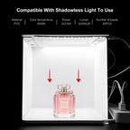 20cm Include 2 LED Panels Folding Portable 1100LM Light Photo Lighting Studio Shooting Tent Box Kit with 6 Colors Backdrops (Black, White, Yellow, Red, Green, Blue), Unfold Size: 24cm x 23cm x 23cm — view 10
