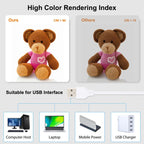 23cm Ring LED Panel Folding Portable Light Photo Lighting Studio Shooting Tent Box Kit with 6 Colors Backdrops (Black, White, Yellow, Red, Green, Blue), Unfold Size: 24cm x 23cm x 23cm — view 7
