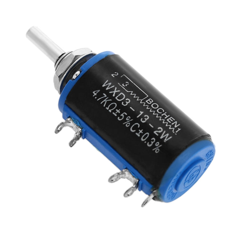 WXD3 - 13 - 2W 4.7K Ohm Multiturn Precision Potentiometer -Black
