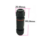 XYS20 IP68 Waterproof 3 Pin Straight Cable Connector — view 3